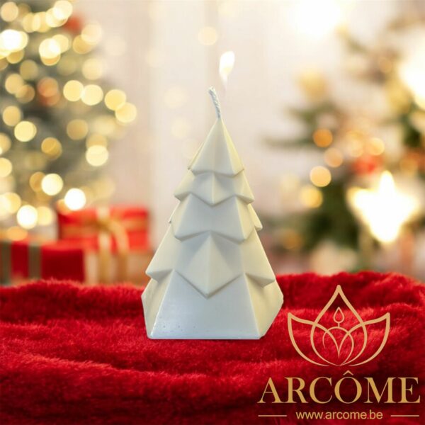 Bougie "Sapin géométrique"
