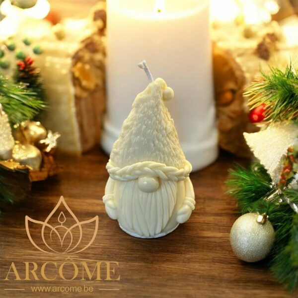 Bougie "Gnome de Noël"